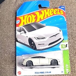 Hot Wheels Tesla Model S Plaid - White